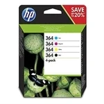 Imagem de HP 364 CMYK COMBO 4 PACK PRETO