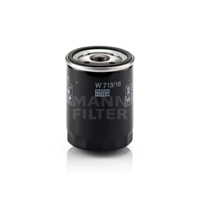 Imagem de MANN FILTER W 713/16 Filtro de óleo M 20 X 1.5 com uma válvula retenção aparafusado FIAT: Punto I Hatchback, Uno Barchetta