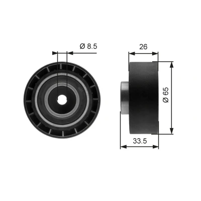 Imagem de GATES FleetRunner Micro V Kit T39057 Polia Tensora ROVER: 25 Hatchback, 400 Sedan