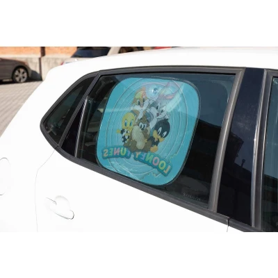 Imagem de 2 palas de sol laterais looney tunes 44 x 35 cm