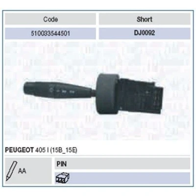 Imagem de MAGNETI MARELLI 510033544501 Comutador Na Coluna de Direcção