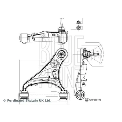 Imagem de BLUE PRINT ADBP860193 Braço de suspensão LAND ROVER: Discovery 4