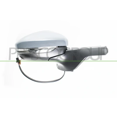 Imagem de Espelho retrovisor Prasco CI3287323 com sensor à direita subcapa elétrico aquecível, convexo, sem cor CITROËN: C3 III
