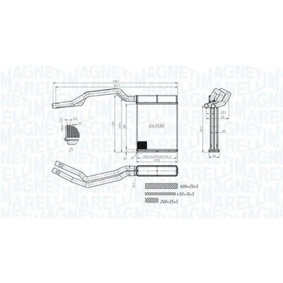 Imagem de MAGNETI MARELLI 350218453000 Radiador Quente FORD: Focus 2