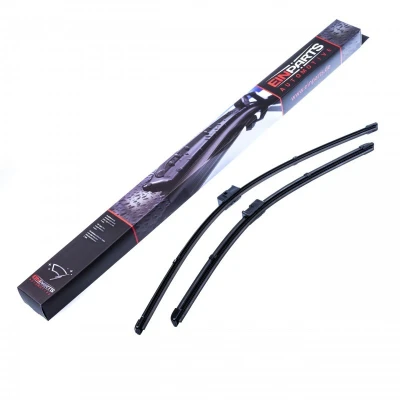 Imagem de Escova do limpa vidros Valeo Silencio X.trm, Flat Blade Set 574647 à frente Sem armação Fixação por cavilha BMW: X5, X6