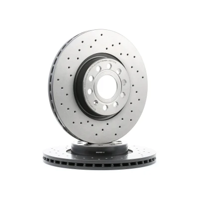 Imagem de BREMBO XTRA LINE 09.9772.1X Disco de travão 312 25 5 perfurado/ventilado revestido alto carbono com parafusos VOLKSWAGEN: Golf 5, 7 endado,