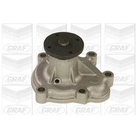 Imagem de GRAF PA664 Bomba de água com junta mecânico Chapa aço para accionamento da correia trapezoidal estriada OPEL: Astra F CC, Corsa B Hatchback