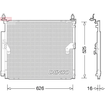 Imagem de DENSO DCN50034 Condensador com secador R 134a
