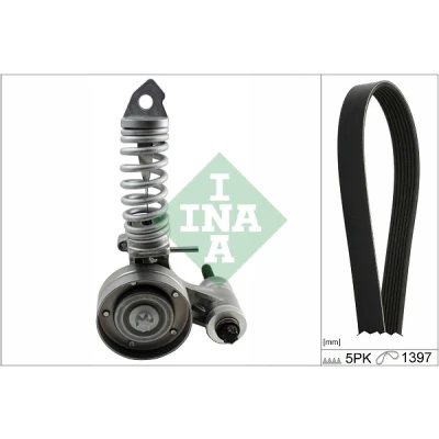 Imagem de INA 529 0326 10 Jogo de correias trapezoidais estriadas Verificar a rotação livre do alternador e, event., substit. OPEL: Corsa D Hatchback