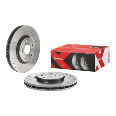Imagem de BREMBO 09.B269.1X Disco de travão 320 32 5 perfurado/ventilado revestido alto carbono com parafusos HONDA: Accord 8 Kombi, 9 Limousine