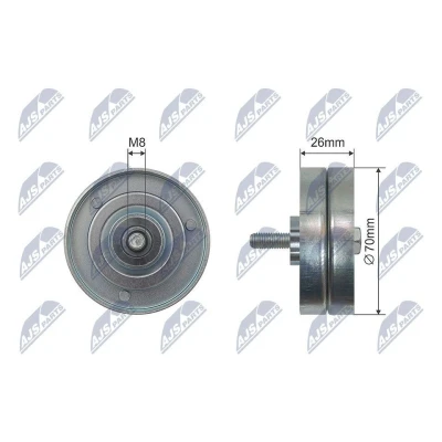 Imagem de NTY RNK VW 018 Polia de Desvio