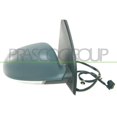 Imagem de Espelho retrovisor Prasco Premium VG0367313P à direita com subcapa elétrico aquecível, ajustável pelo interior VOLKSWAGEN: Golf 5