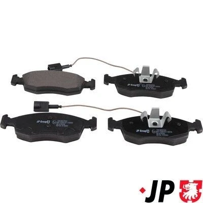 Imagem de JP GROUP 3363602500 Jogo de pastilhas para travão disco Eixo dianteiro com contacto avisador desgaste integrado FIAT: 500 Hatchback