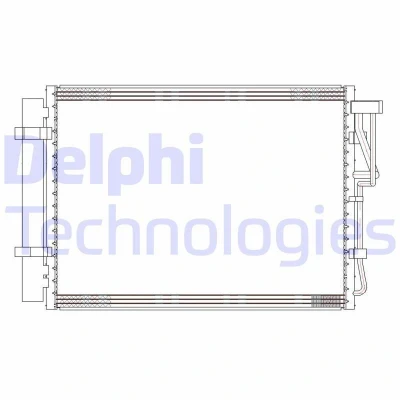Imagem de DELPHI CF20303 Condensador com secador 13 8 485 KIA: Venga