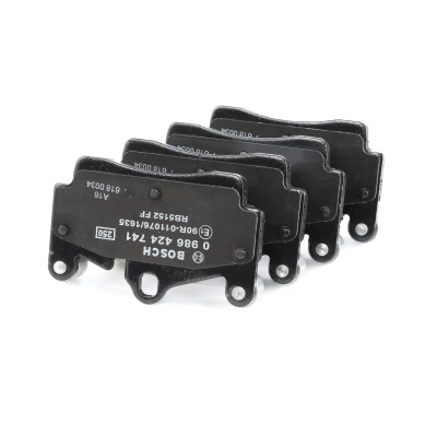 Imagem de BOSCH 0 986 424 741 Jogo de pastilhas para travão disco Baixo teor metálico com chapa anti ruído VOLKSWAGEN: Touareg I, PORSCHE: Cayenne, AUDI: Q7