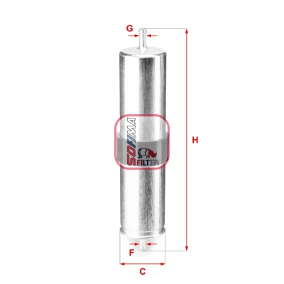 Imagem de SOFIMA S 1838 B Filtro de Combustível Cartucho filtrante 8mm MINI: Hatchback