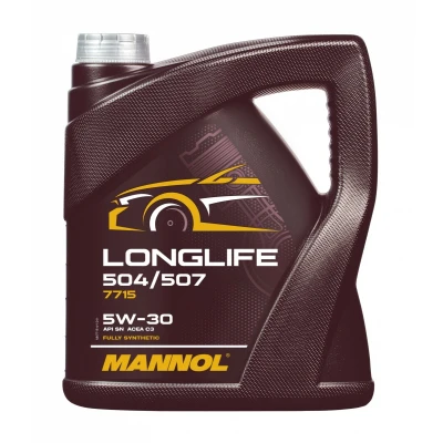 Imagem de Mannol Longlife 504/507 5W 30 4l Óleo do motor MN7715 4 BMW: 3 Sedan, Touring, VOLKSWAGEN: Golf 4, 7, 5