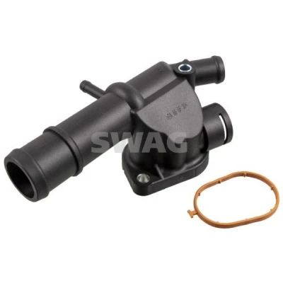Imagem de SWAG 33 10 4737 Flange com junta VOLKSWAGEN: Passat CC, B6 Sedan, GOLF 6, AUDI: A3 Hatchback, Sportback, SEAT: Leon II Altea XL