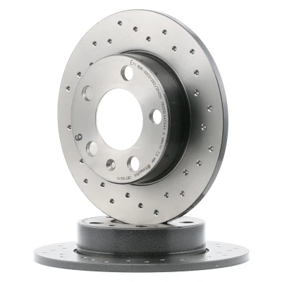 Imagem de BREMBO XTRA LINE 08.7165.1X Disco de travão 230 9 5 perfurado, cheio revestido com parafusos SEAT: Ibiza 5, 3, 4 Sportcoupe endado,