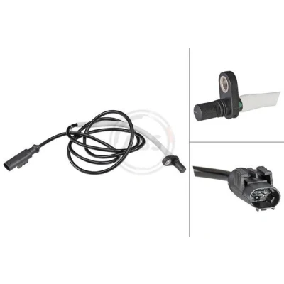 Imagem de A.B.S. 30191 Sensor de ABS passivo 1320 preto IVECO: Daily 6 Pritsche/Fahrgestell,
