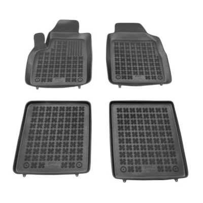 Imagem de REZAW PLAST 201502 Conjunto de tapete chão Borracha à frente e atrás 4 preto medida FIAT: Panda II Hatchback