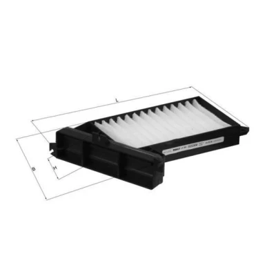Imagem de MAHLE ORIGINAL LA 384 Filtro, ar do habitáculo Filtro de partículas 276,2 177 56,0 MITSUBISHI: Galant 6