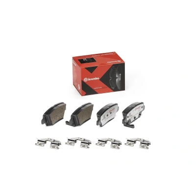 Imagem de BREMBO P 30 067X Jogo de pastilhas para travão disco com avisador sonoro desgaste chapa anti ruído acessórios KIA: CARENS 4