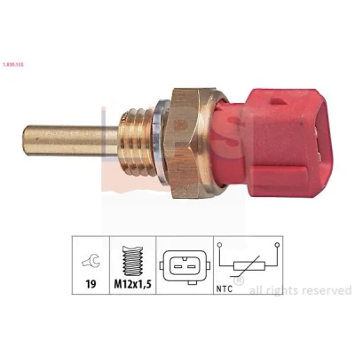Imagem de EPS 1.830.155 Sensor da Temperatura do Líquido de Refrigeração Made in Italy OE Equivalent Azul, preto NISSAN: TERRANO 2, SUNNY 3 Liftback