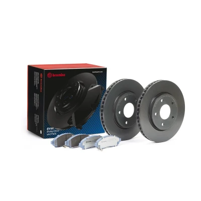 Imagem de BREMBO KT 08 017 Kit de travões interior ventilado sem acessórios com chapa anti ruído avisador sonoro desgaste