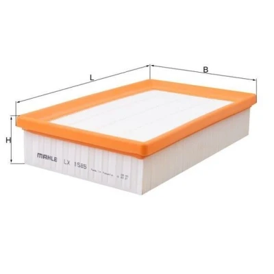 Imagem de MAHLE ORIGINAL LX 1585 Filtro de ar 50,3 150 244,8 Cartucho filtrante