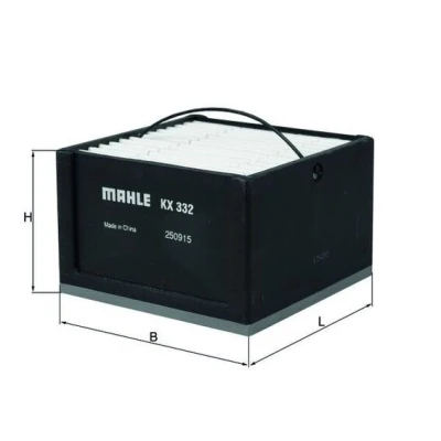 Imagem de MAHLE ORIGINAL KX 332 Filtro de Combustível Cartucho filtrante, entrada