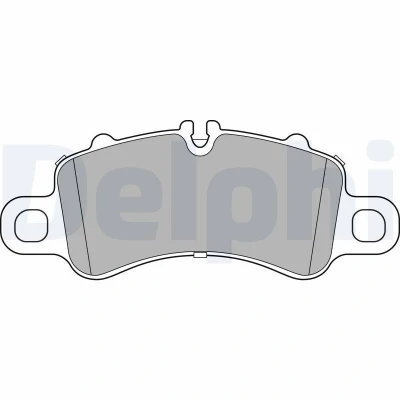 Imagem de DELPHI LP3308 Jogo de pastilhas para travão disco preparado indicador aviso desgaste com chapa anti ruído sem acessórios