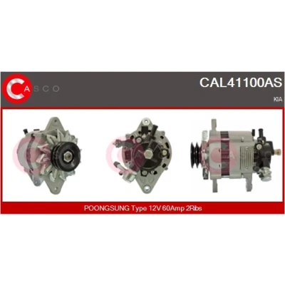 Imagem de CASCO CAL41100AS Alternador 12V 60A KIA: Sportage I