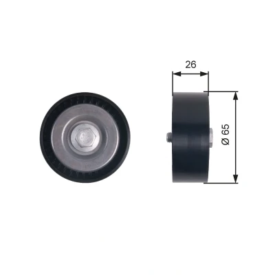Imagem de GATES T36414 Polia de Desvio FleetRunner Micro V Stretch Fit