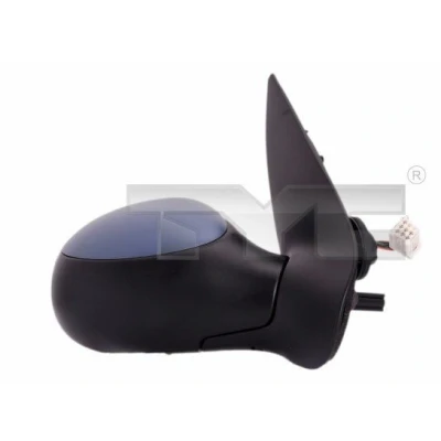 Imagem de Espelho retrovisor Tyc 326 0017 à direita com subcapa convexo, aquecível, sensor de temeperatura, para regulação eléctrica dos espelhos