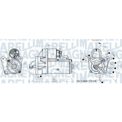 Imagem de Motor de arranque MAGNETI MARELLI 063721193010