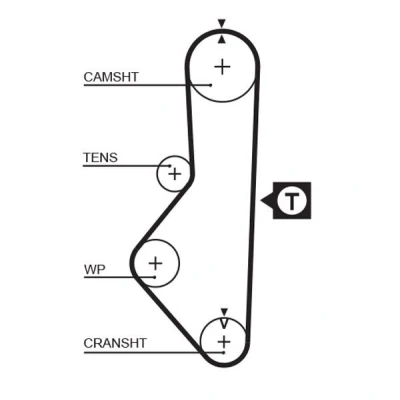 Imagem de GATES FleetRunner Micro V Stretch Fit 5086 Correia de Distribuição 109 1038 22 Policloropreno (neopreno) MAZDA: 626 II Hatchback