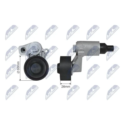 Imagem de NTY RNK PE 004 Polia Tensora com material de fixação PEUGEOT: 206 Hatchback, 406 Sedan, 306 CITROËN: Berlingo / First I