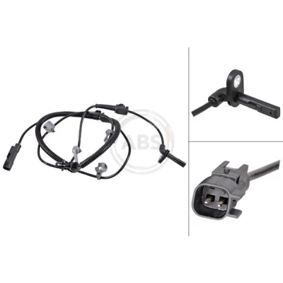 Imagem de A.B.S. 31719 Sensor de ABS activo 1680mm 1770mm 37mm preto OPEL: Insignia A Sports Tourer, Sedan