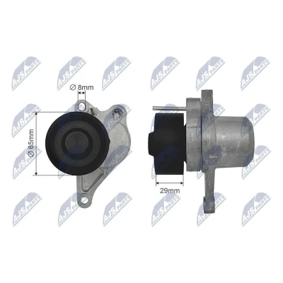 Imagem de NTY RNK NS 036 Polia Tensora RENAULT: LAGUNA 2 Grandtour, MEGANE Stufenheck, 2, OPEL: Vivaro A Van, NISSAN: Qashqai / Qashqai+2 I
