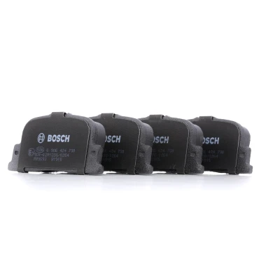 Imagem de BOSCH 0 986 424 730 Jogo de pastilhas para travão disco Baixo teor metálico com chapa anti ruído TOYOTA: Prius II Liftback, Camry IV Sedan