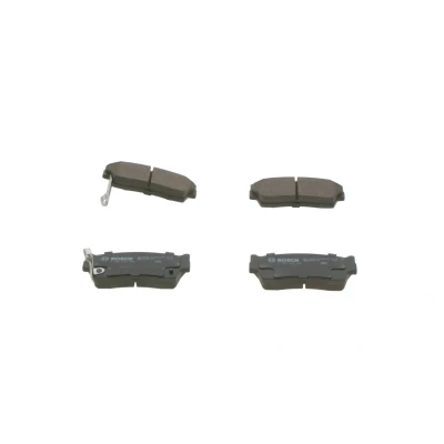 Imagem de BOSCH 0 986 461 750 Jogo de pastilhas para travão disco Baixo teor metálico com avisador sonoro desgaste chapa anti ruído