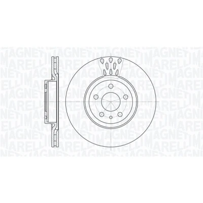 Imagem de MAGNETI MARELLI Disco de travão ALFA ROMEO: 147, 156 Sedan, Sportwagon, FIAT: Doblo II Van / Carrinha, Qubo, OPEL: Combo D Carrinha,46445006
