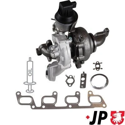 Imagem de JP GROUP 1117409100 Turbocompressor accionado pelos gases de escape com juntas AUDI: A3 Hatchback, Sportback