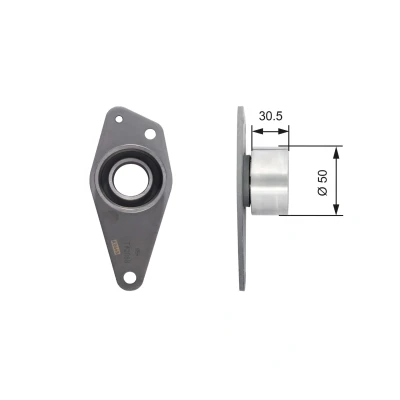 Imagem de GATES FleetRunner Micro V Stretch Fit T42088 Polia de desvio/de guia, correia dentada RENAULT: MEGANE 1 Classic, ESPACE 3
