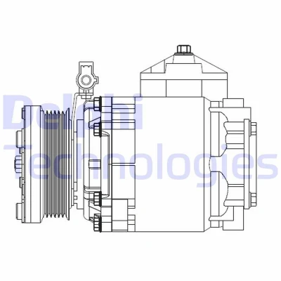 Imagem de DELPHI CS20525 compressor Scroll PAG 56 com óleo de FORD: Transit Connect Mk1 Van