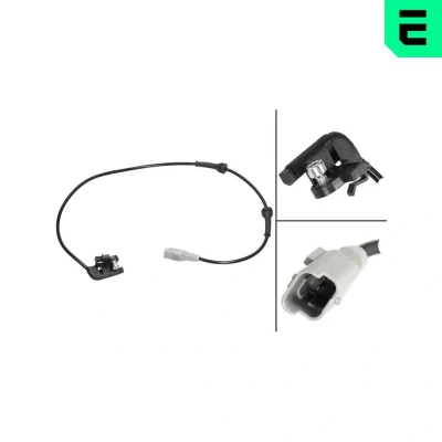 Imagem de OPTIMAL 06 S497 Sensor de ABS Eixo traseiro esquerdo, direito activo 723mm CITROËN: C4 I Hatchback, PEUGEOT: 307 CC