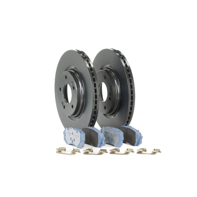 Imagem de BREMBO KT 08 014 Kit de travões interior ventilado com acessórios chapa anti ruído, parafusos avisador sonoro desgaste