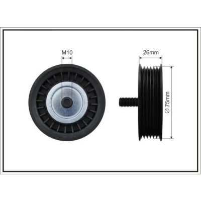 Imagem de CAFFARO 500080 Polia de Desvio RENAULT: CLIO 2, 3, MEGANE 2 Stufenheck, MERCEDES BENZ: Classe A, B, MG: ZT T Carrinha