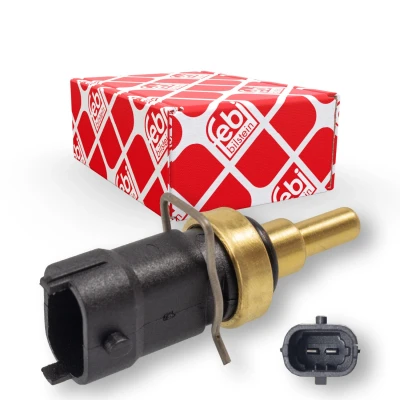 Imagem de FEBI BILSTEIN 107538 Sensor da Temperatura do Líquido de Refrigeração preto com mola retenção, junta OPEL: Corsa D Hatchback, Astra J Hatchback